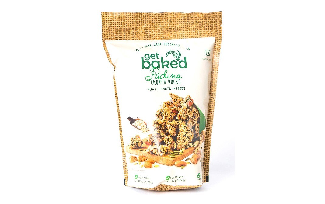 Get Baked Pudina Crunch Rocks    Pack  200 grams